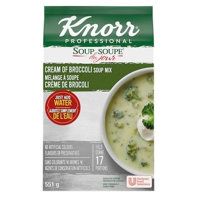 Knorr® Professionnel Soupe du Jour Crème de Brocoli 4 x 551 gr - 